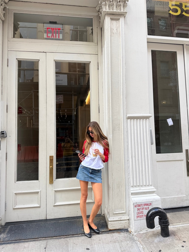 The Jackie Tee — Red