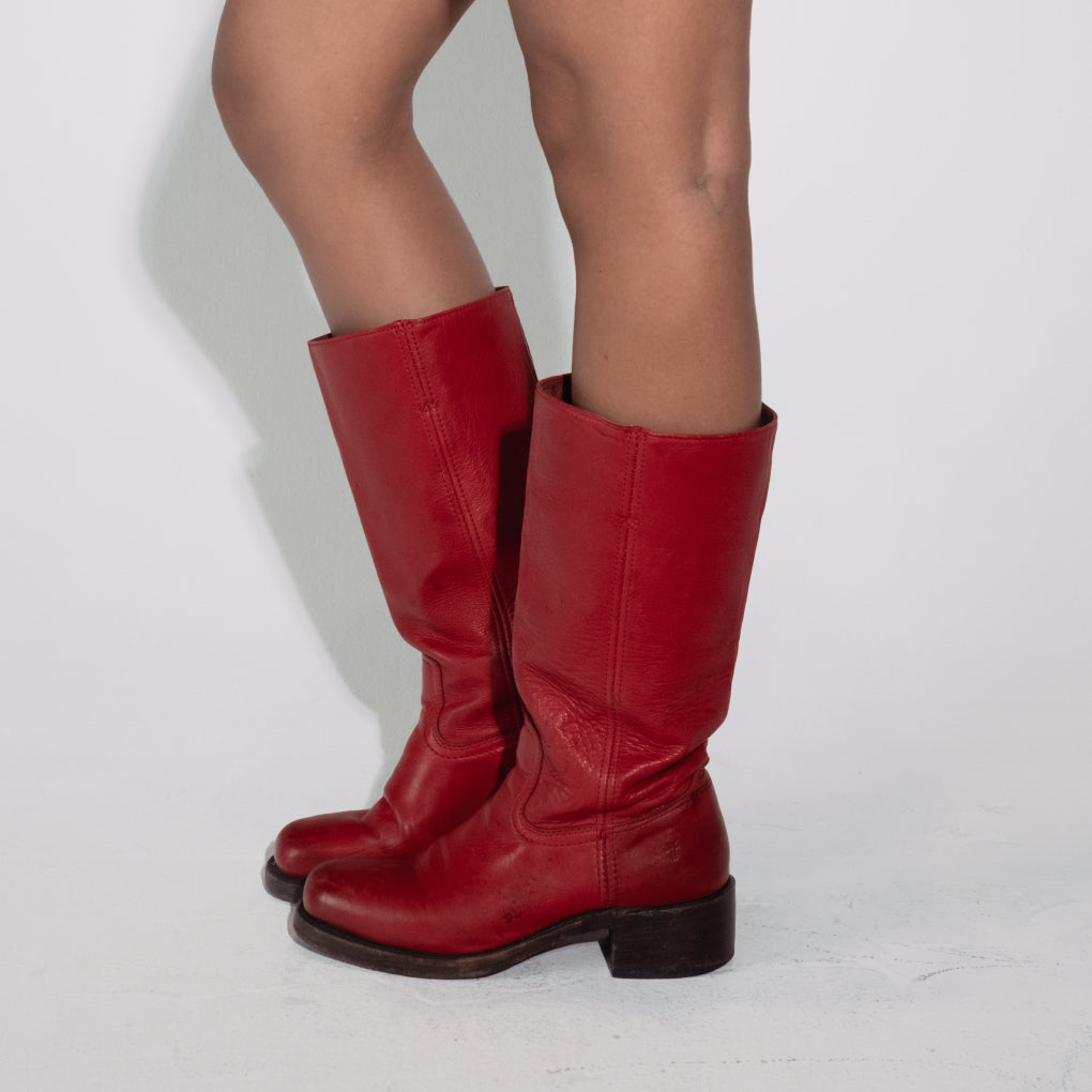 FRYE BOOTS (Red)
