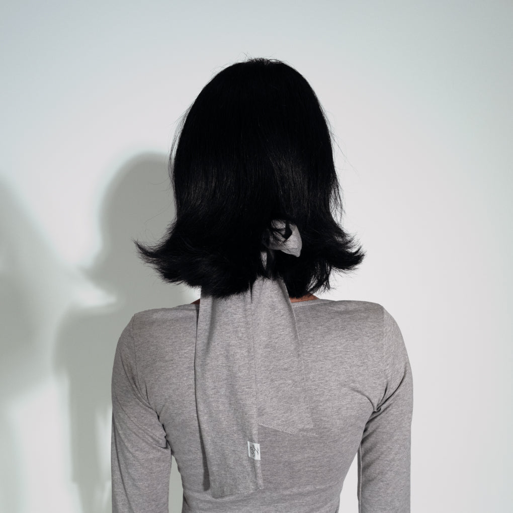 LUCKY HAIR SCARF (Grey)