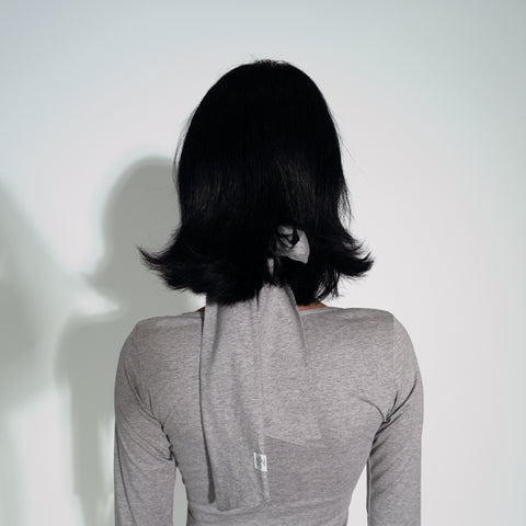 LUCKY HAIR SCARF (Grey)