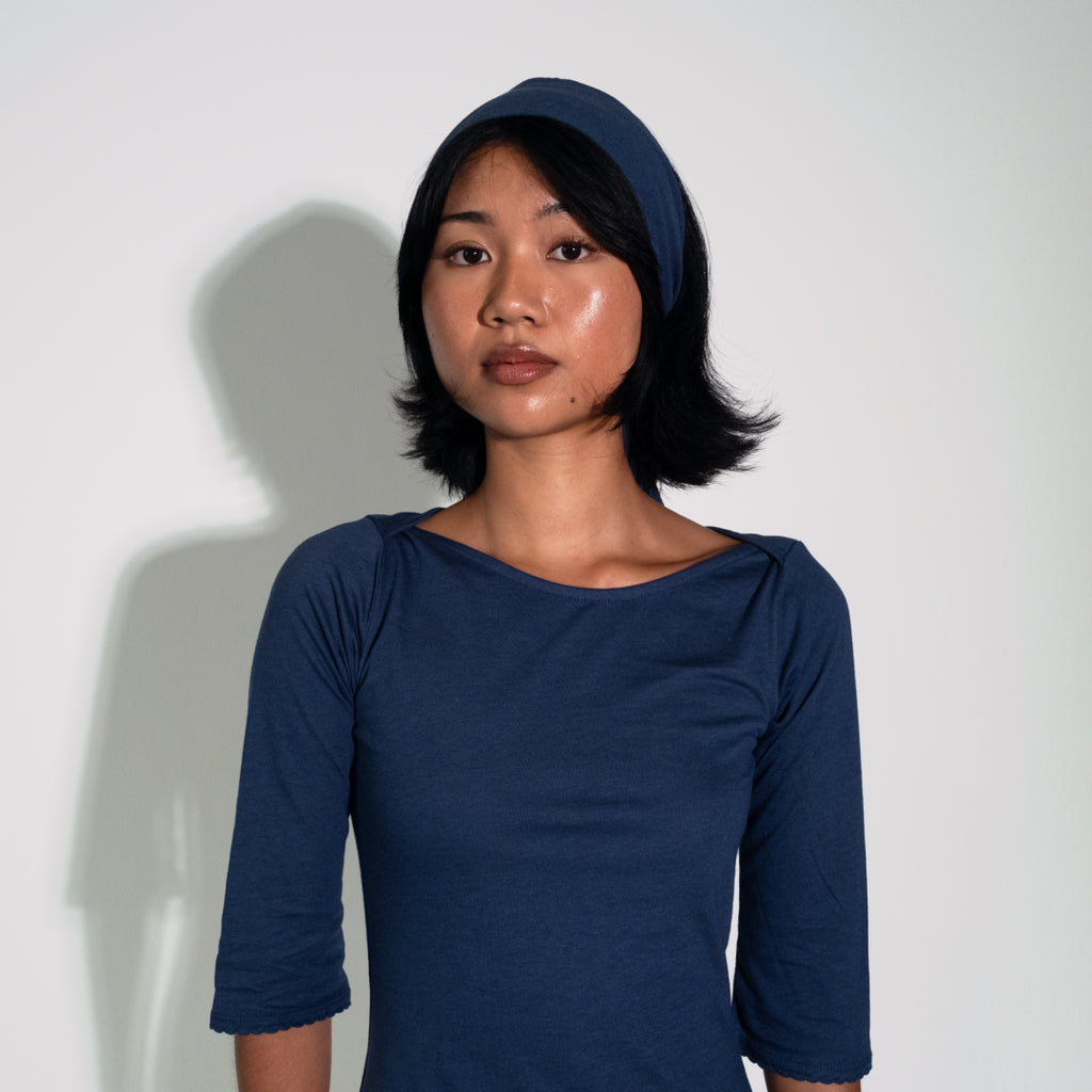 LUCKY HAIR SCARF (Blue)