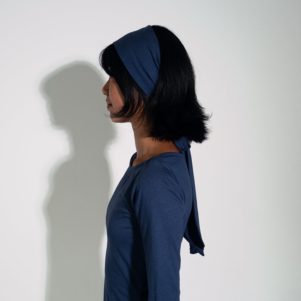 LUCKY HAIR SCARF (Blue)
