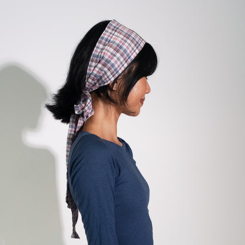 LUCKY HAIR SCARF (Plaid)